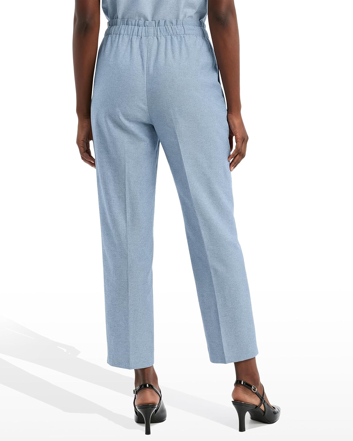 Women's Pull on Wide Leg Crop Drawstring Pant
