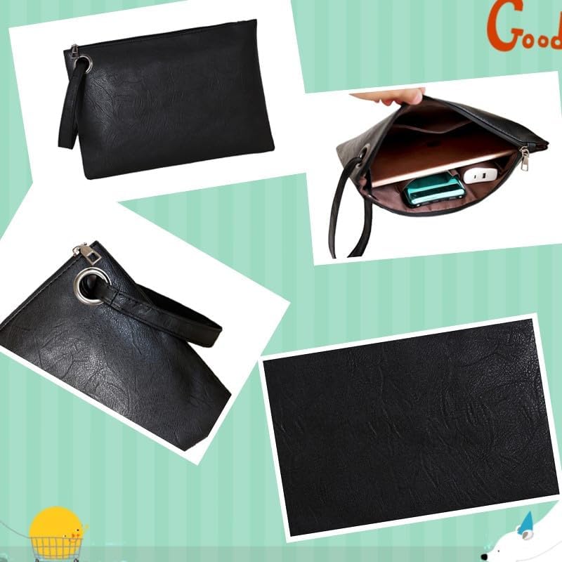 Clutch Purses for Women Evening Bag Handbags Wedding PU Leather Wristlet