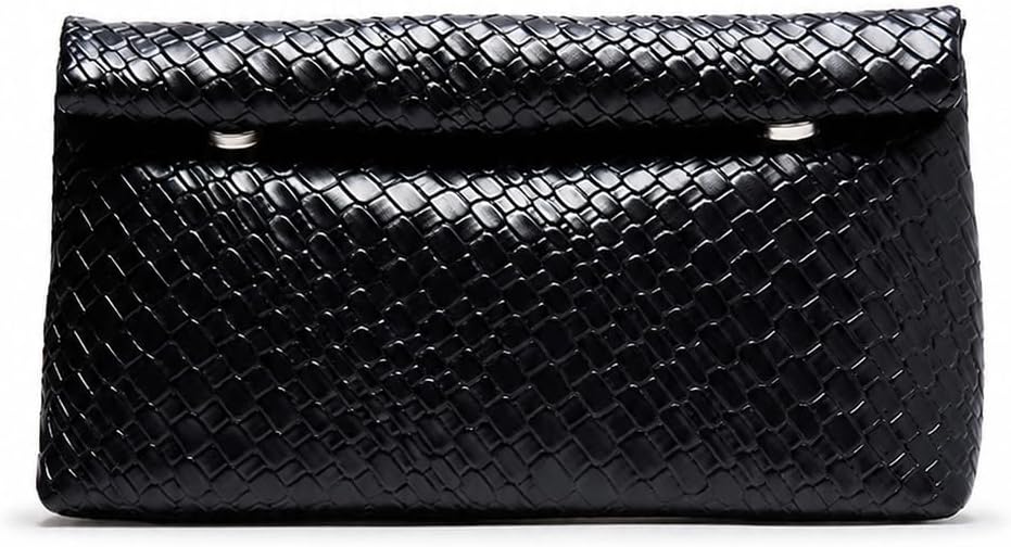 Crocodile Pattern Clutch Purse for Women Faux Leather Envelope Evening Bag Minimalist Handbag for Wedding Cocktail Party