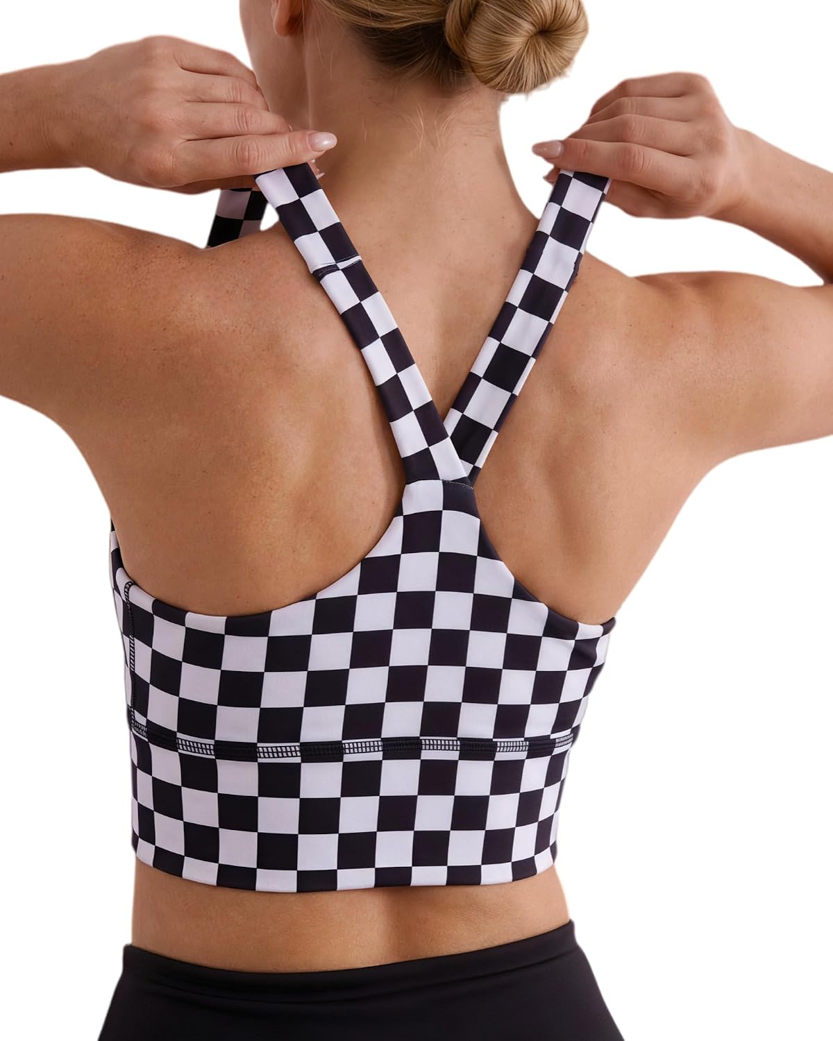 Sports Bras for Women, High Impact Racerback Sports Bra Workout Crop Tank Tops with Removable Pads