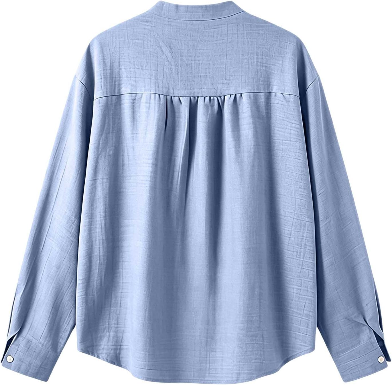 Linen Shirt for Women Breathable Tops Loose Crewneck Tops Womens Daily t Shirts Summer Shirts