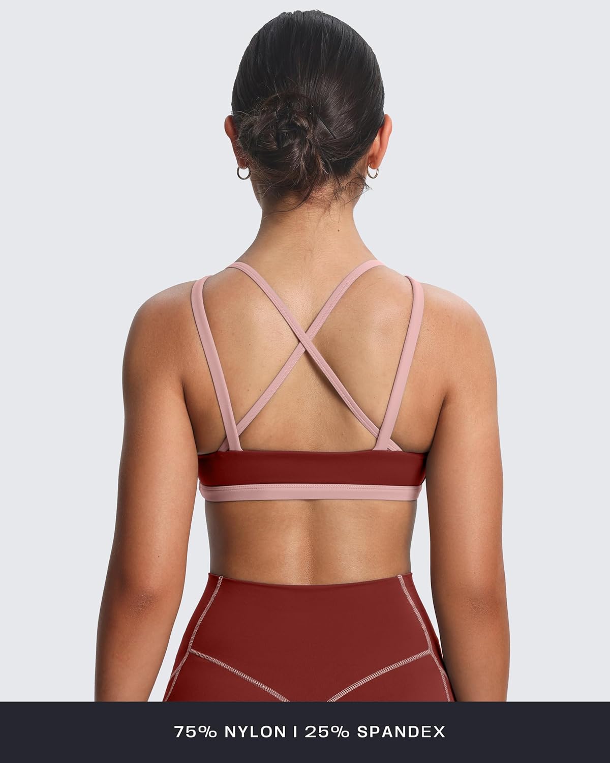 Women's Workout Fitness Rory Ruched Sports Bras Yoga Crop Tank