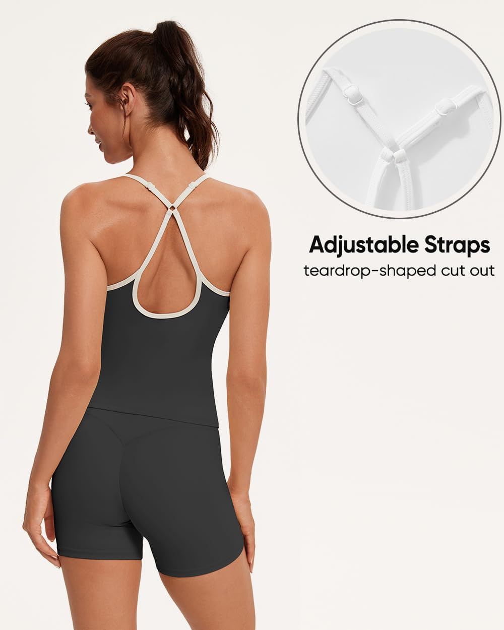 Sports Bras for Women Cute Sweetheart Neck Workout Tank Tops Open Back Yoga Bra Top