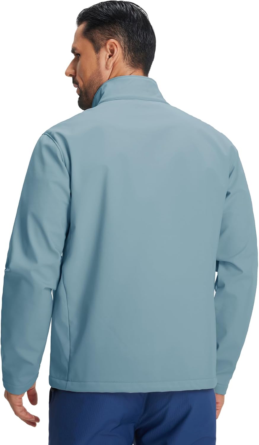 Men's Lightweight Softshell Jacket Fleece Lined Water Resistant Golf Windbreaker Winter Outdoor Hiking Warm Jacket