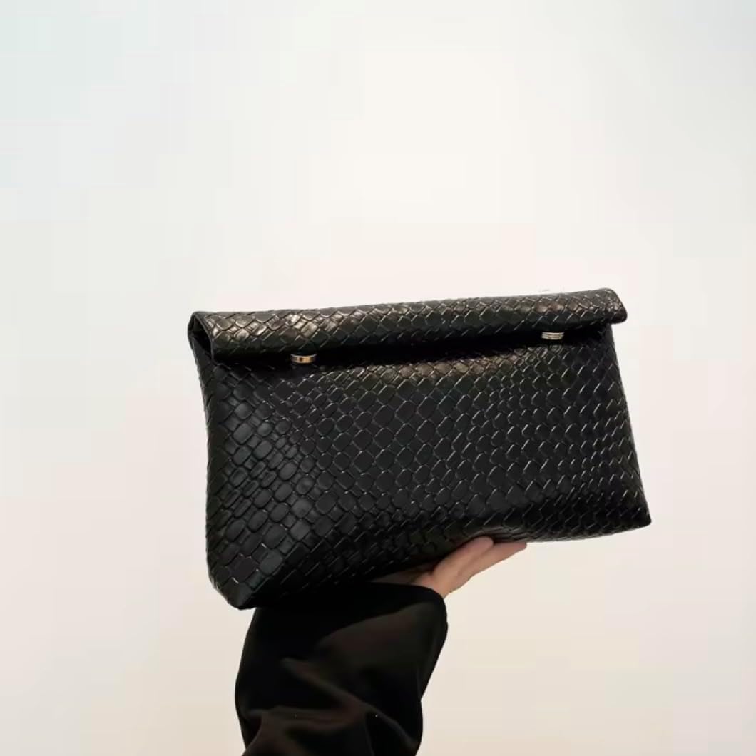 Crocodile Pattern Clutch Purse for Women Faux Leather Envelope Evening Bag Minimalist Handbag for Wedding Cocktail Party