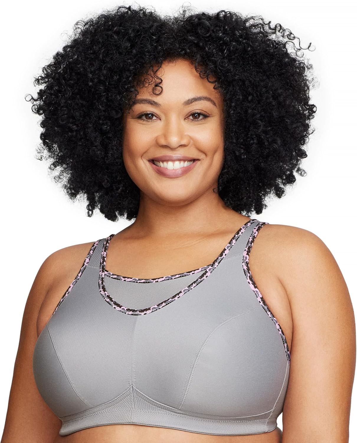 Full Figure No-Bounce Camisole Sports Bra Wirefree