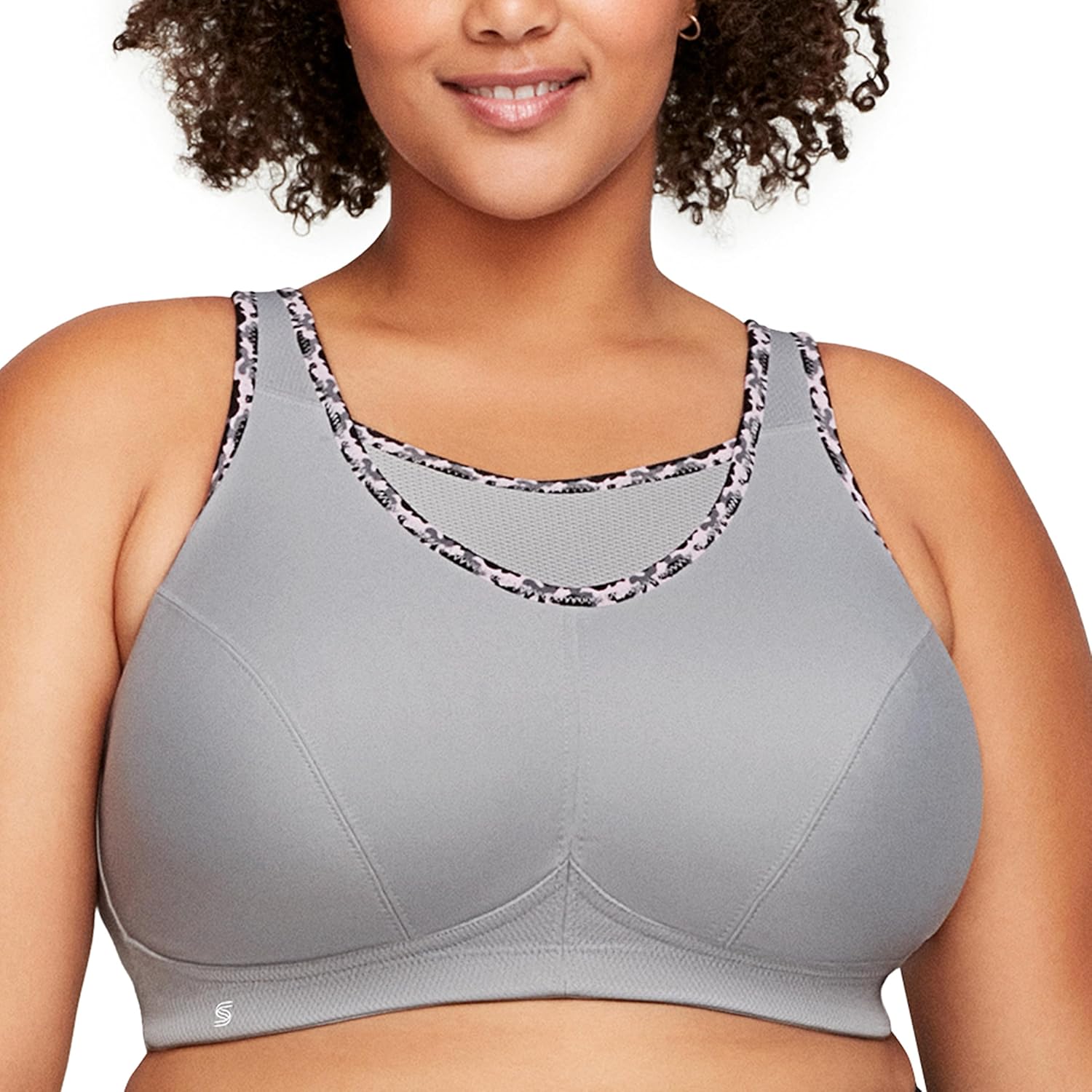 Full Figure No-Bounce Camisole Sports Bra Wirefree
