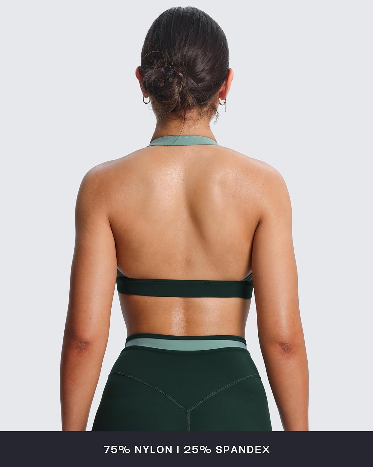 Women's Block Halter Workout Sports Bras Fitness Athletic Vanessa Bra Yoga Crop Tank