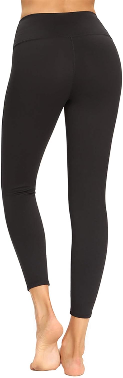 Women Yoga Sports Legging Solid High Waisted Full Length Pants for Workout Running