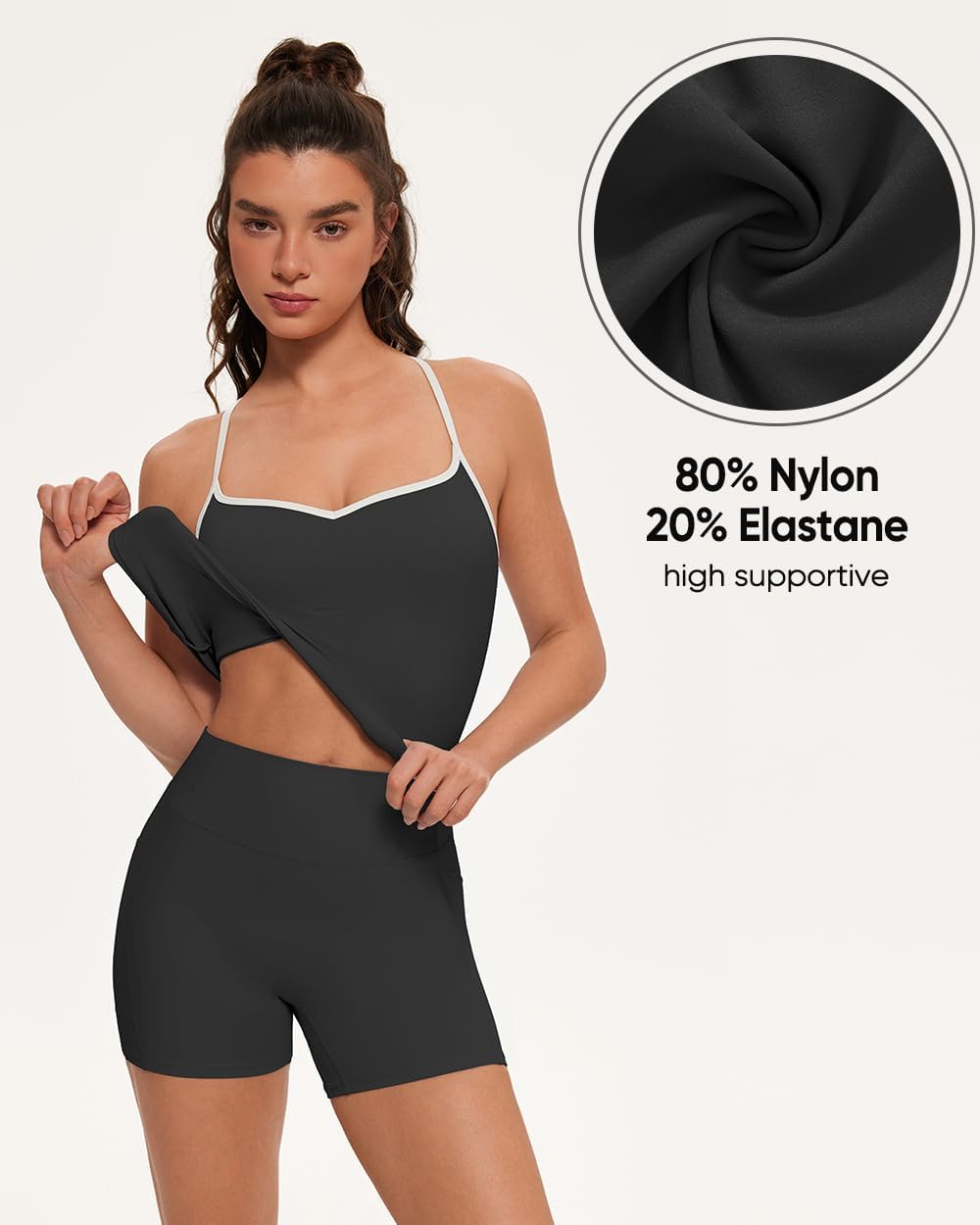 Sports Bras for Women Cute Sweetheart Neck Workout Tank Tops Open Back Yoga Bra Top