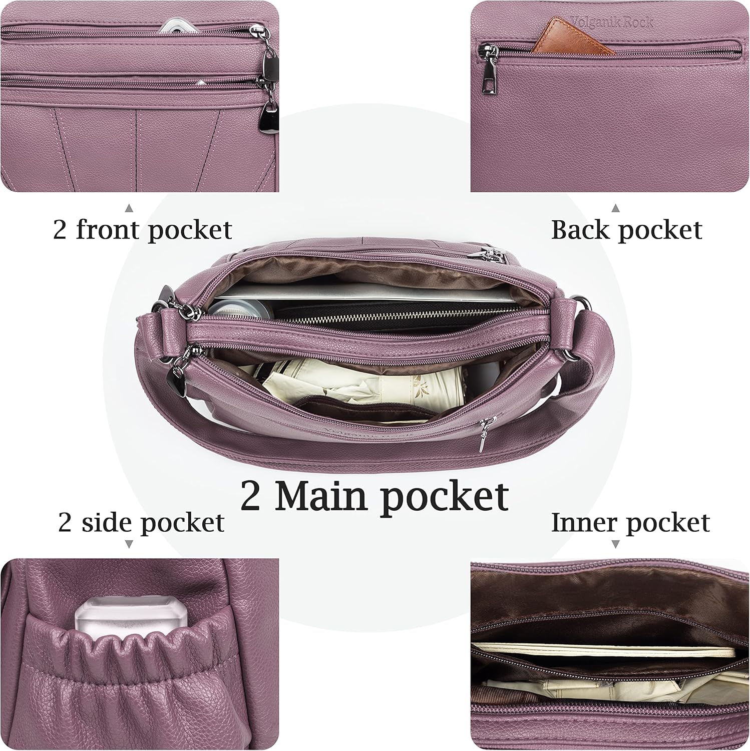 Crossbody Purse for Women Ladies Soft PU Leather Shoulder Bag Medium Roomy Handbag Tote Top Handle Satchel