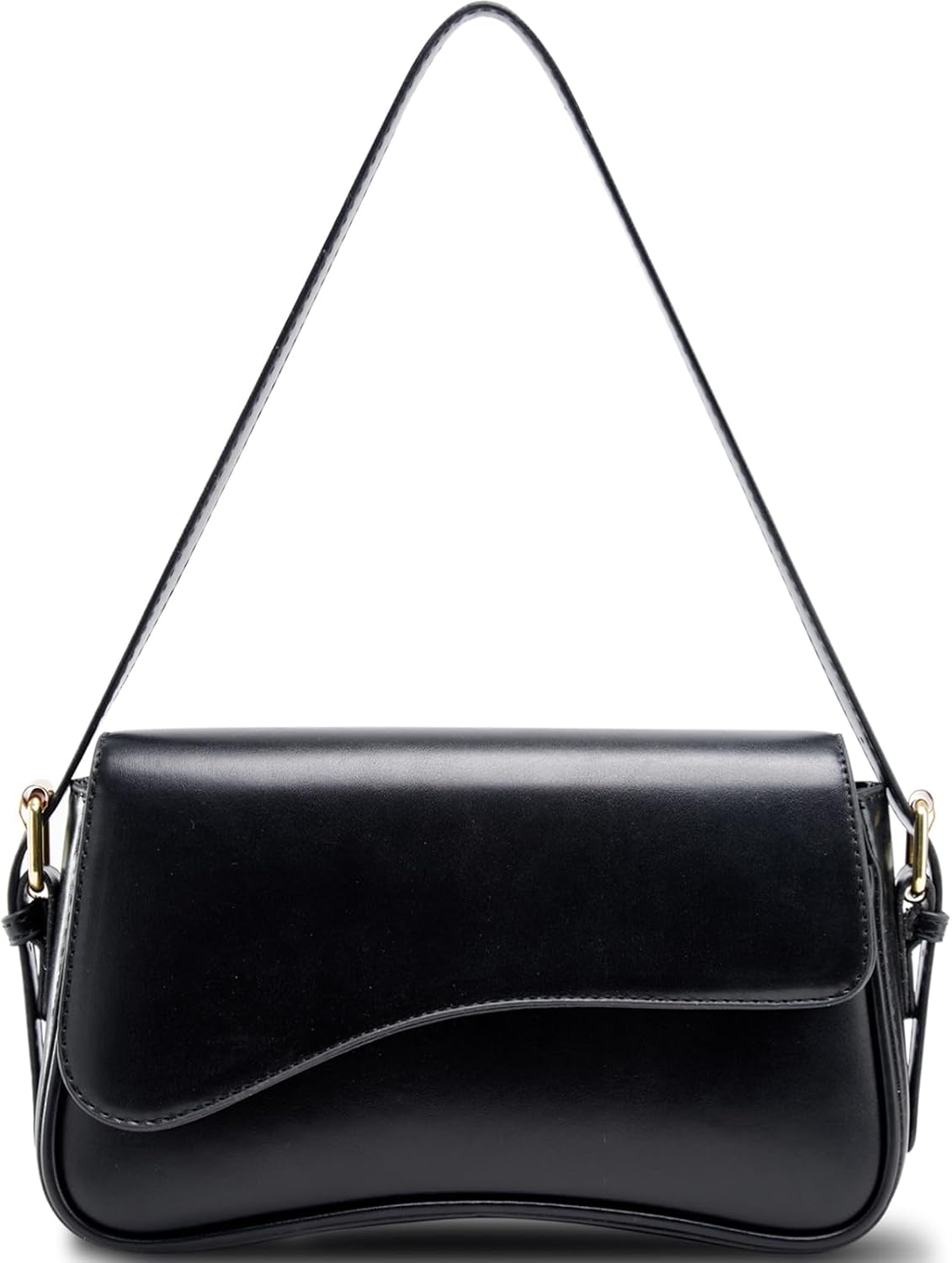 Shoulder Bag for Women PU Leather Hobo Handbag Clutch Saddle Bag with 2 Removable Straps