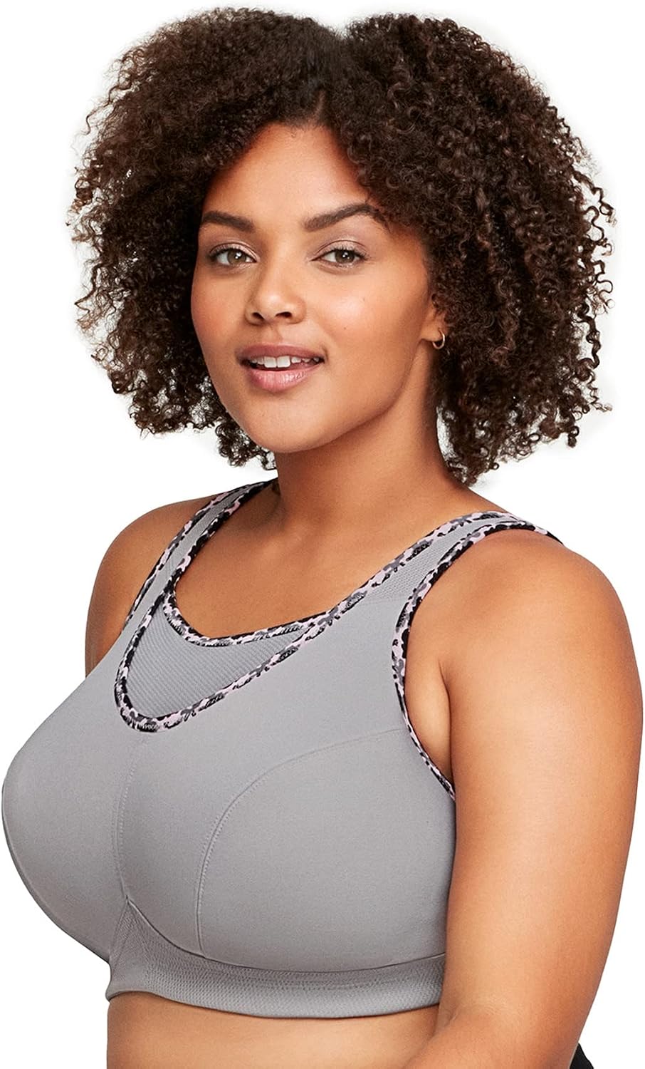 Full Figure No-Bounce Camisole Sports Bra Wirefree