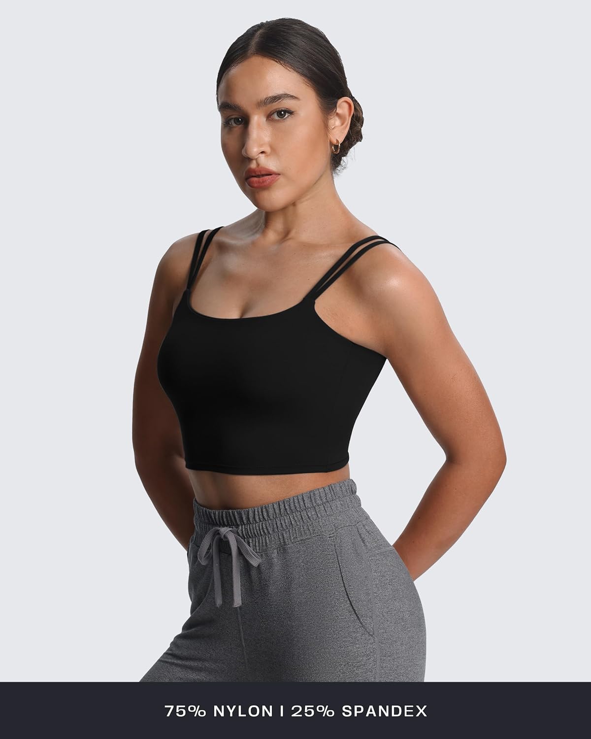 Women's Workout Sports Bras Fitness Yoga Crop Tank Metamorph Twist Back Cami