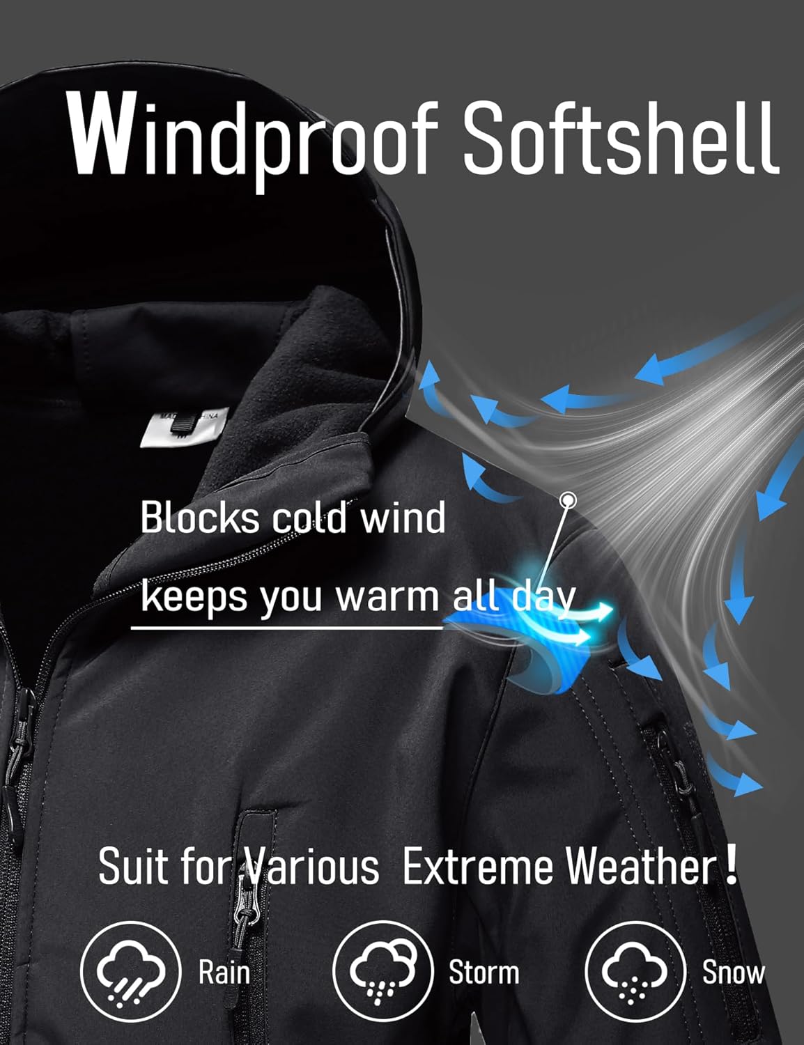 Men's Jacket Tactical Performance Waterproof Softshell Jackets Fleece Lined Ski Snow Winter Windbreaker Men's Jacket Tactical Performance Waterproof Softshell Jackets Fleece Lined Ski Snow Winter Windbreaker