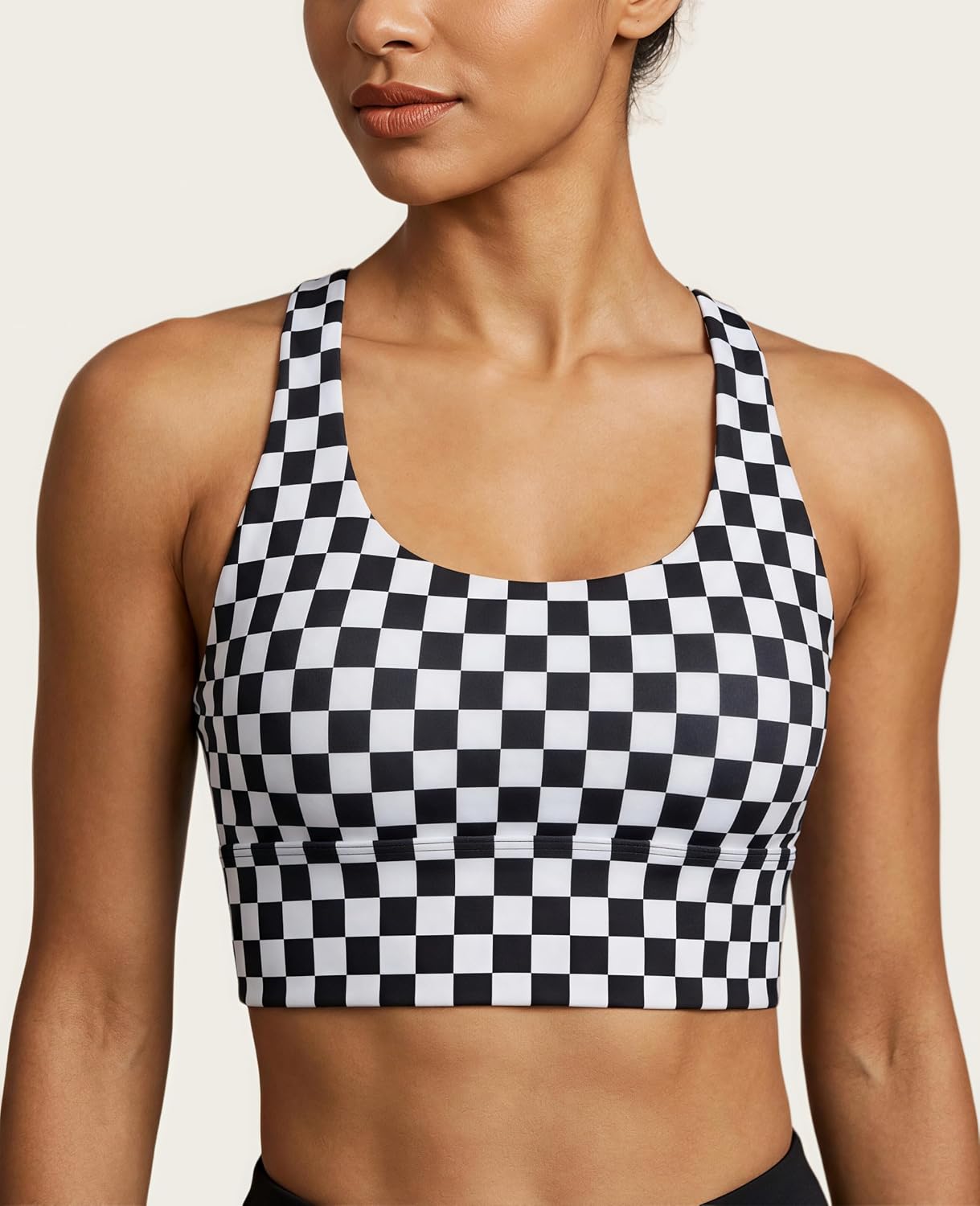 Sports Bras for Women, High Impact Racerback Sports Bra Workout Crop Tank Tops with Removable Pads