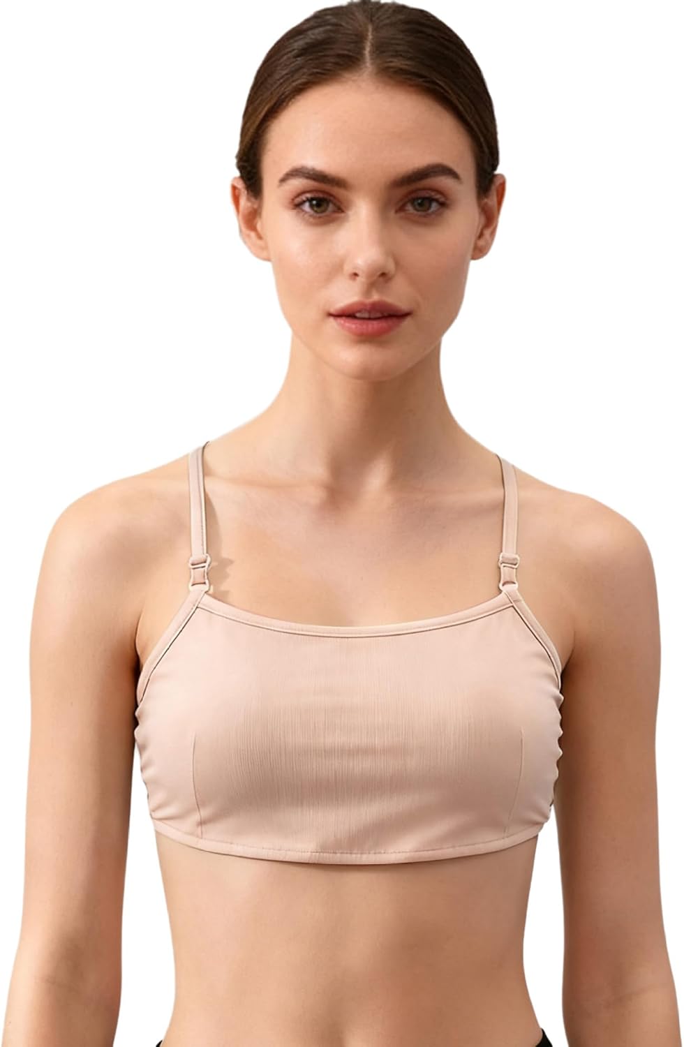 Adult Low Impact Workout Tops Athletic Cami Vest Padded Training Bra for Pilates Beach Everyday